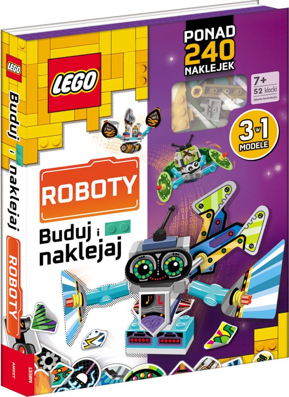 Klocki Lego Books. Buduj i naklejaj: Roboty Ameet