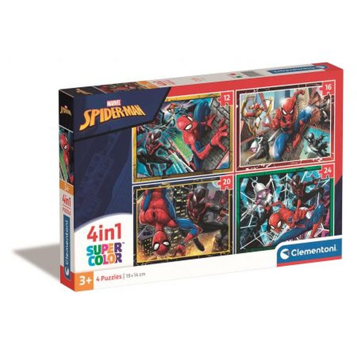 PUZZLE 4 w 1 SUPER KOLOR MARVEL