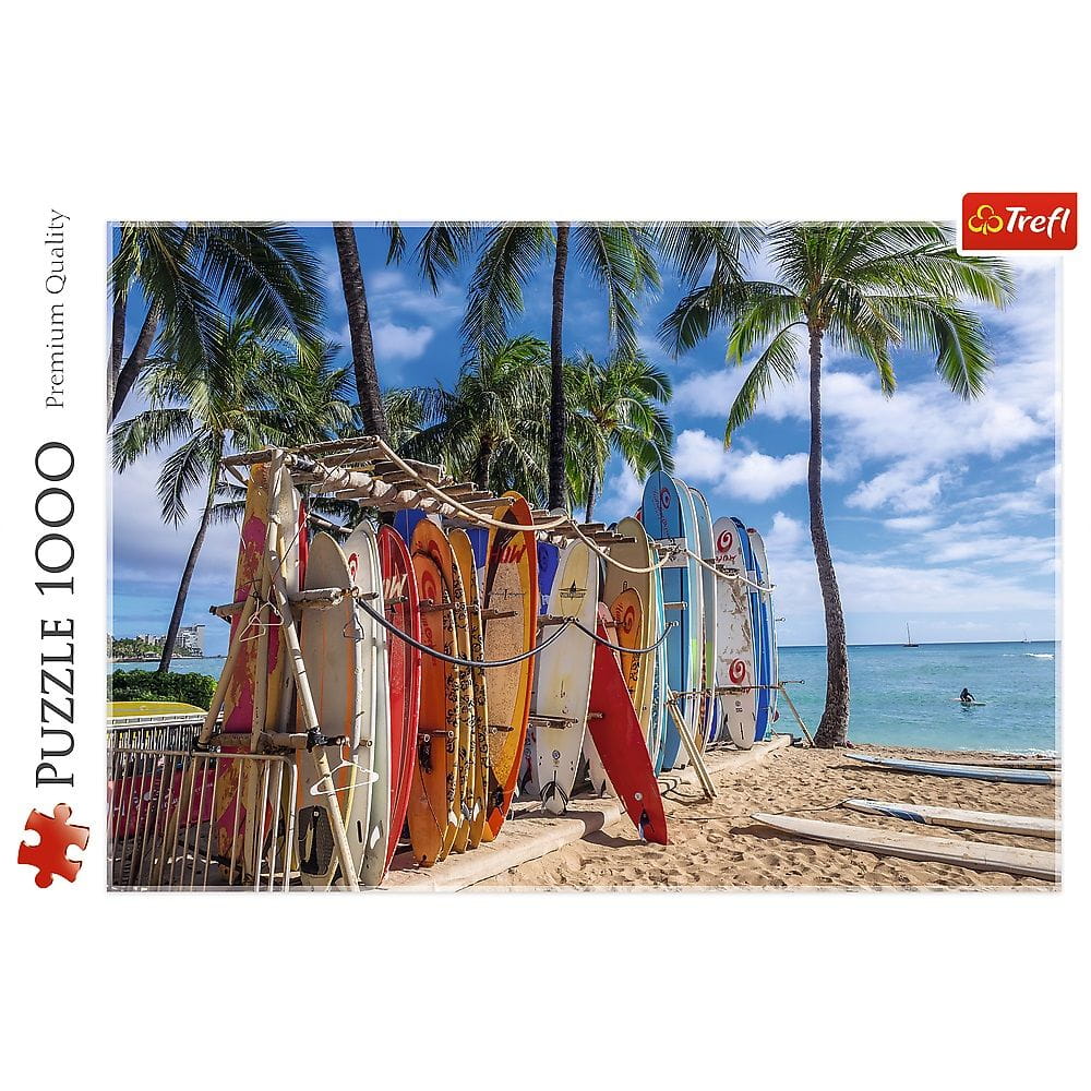 Puzzle 1000 el. Plaża Waikiki Hawaje