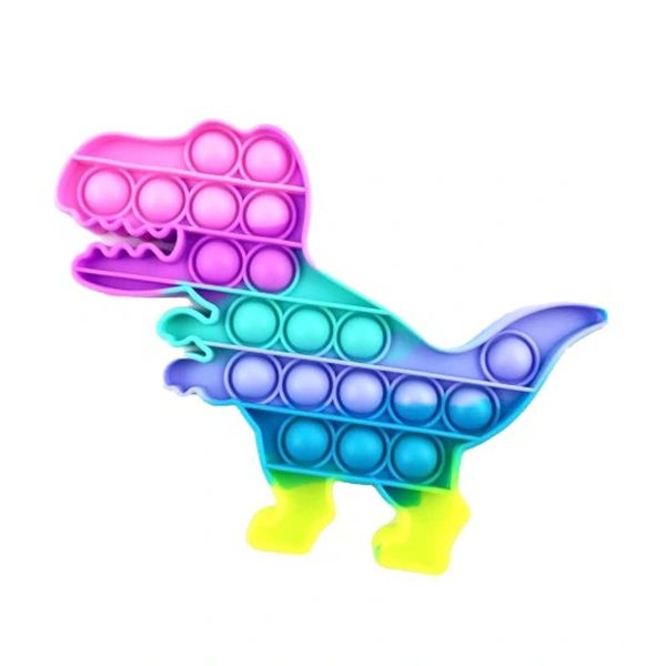 Zabawka Push It Bubble / POP IT ! / Zabawka antystresowa dinozaur multikolor