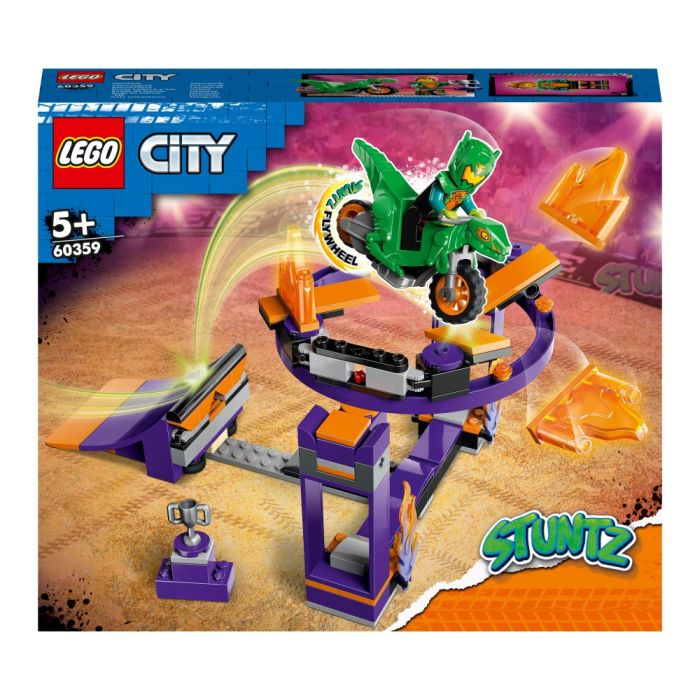 Klocki Lego City Stuntz Wyzwanie kaskaderskie rampa z kołem do przeskakiwania 60359