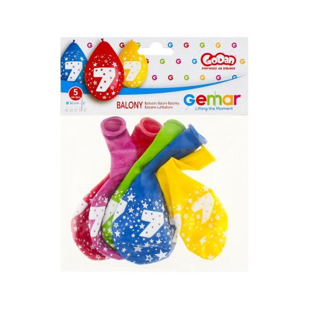 BALONY PASTEL 12 CYFRA 7 5 SZTUK