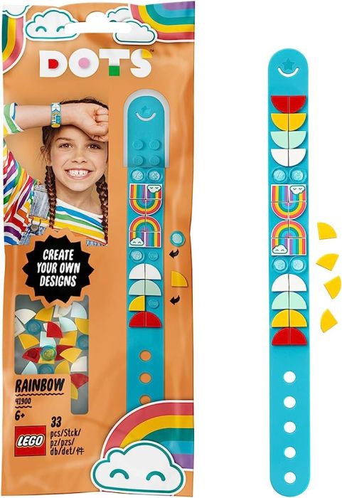 Klocki Lego Dots Bransoletka z Tęczą 41900