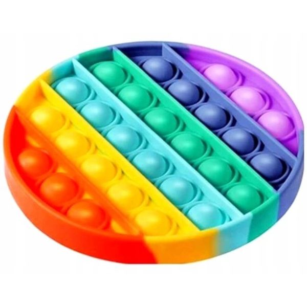 Zabawka Push It Bubble / POP IT ! /zabawka antystreowa koło tęcza