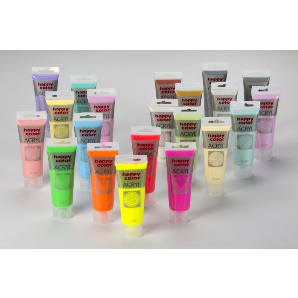 Farba akrylowa 75 ml, Limonka, Happy Color