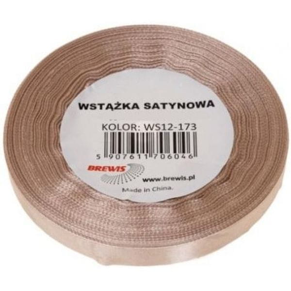 Wstążka satynowa 12mm/32m 173 MIGDAŁOWY