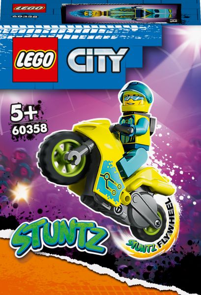 Klocki LEGO City - Cybermotocykl kaskaderski 60358