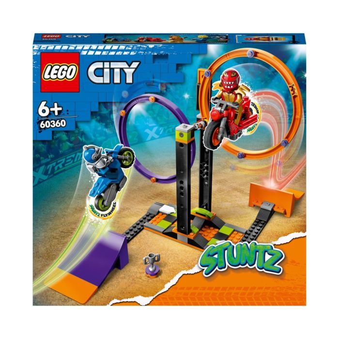 Klocki Lego City Stuntz Wyzwanie kaskaderskie obracające się okręgi 60360