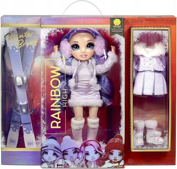 Rainbow High Lalka Violet Willow Winter Break MGA