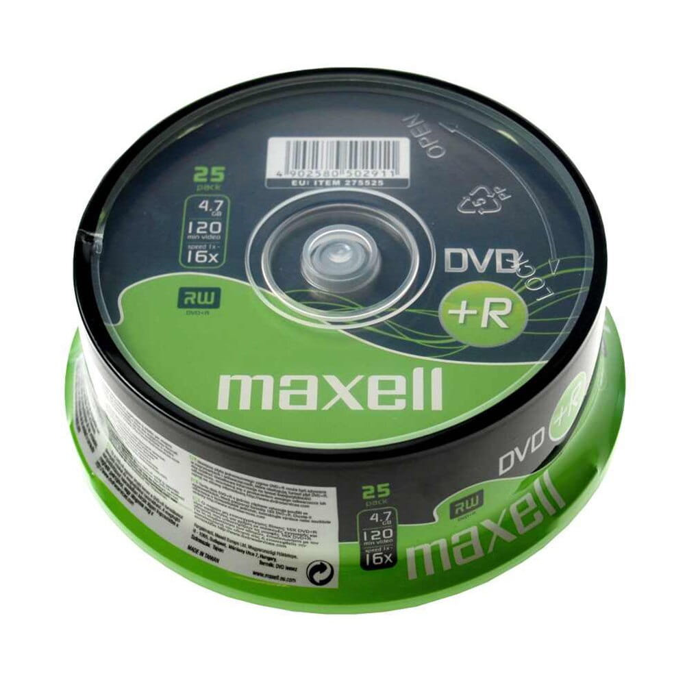 MAXELL DVD+R x16 4,7GB c-25 275525.40.TE - Henryx24