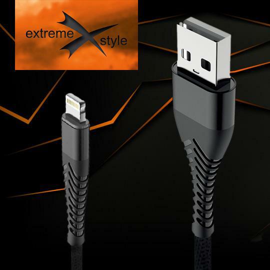 Kabel USB IPHONE 5 Lightning 1,5m Spider oplot KAB000253 - Henryx24