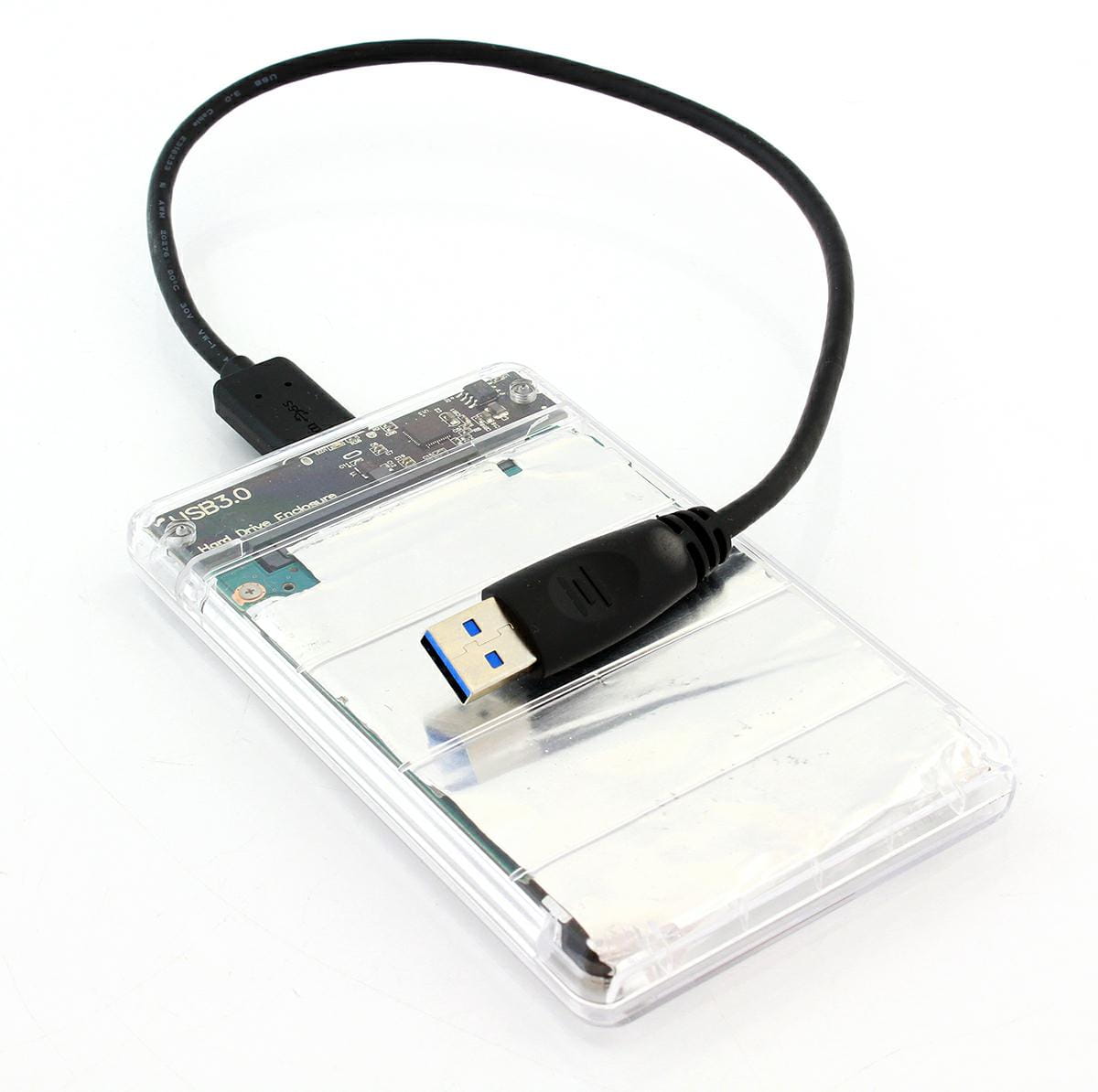 Obudowa USB 3.0 na dysk 2,5" SATA AK88E przeźroczysta - Henryx24