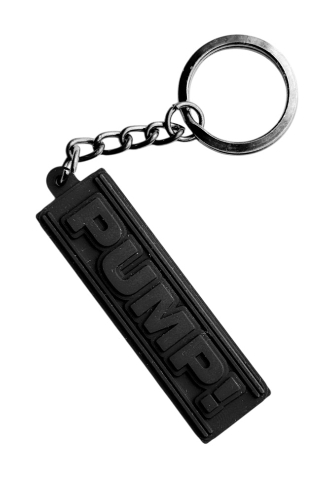 Gumowy Breloczek | Czarny | Keychain Black | PUMP!