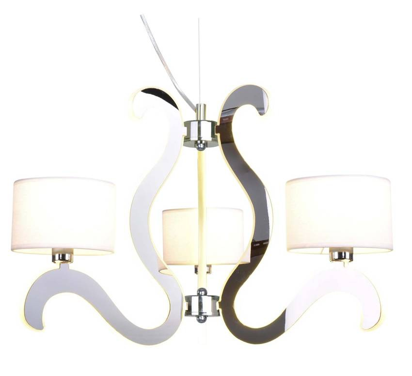 Lampa wisząca chrom 3xE14 LED Ambrosia
