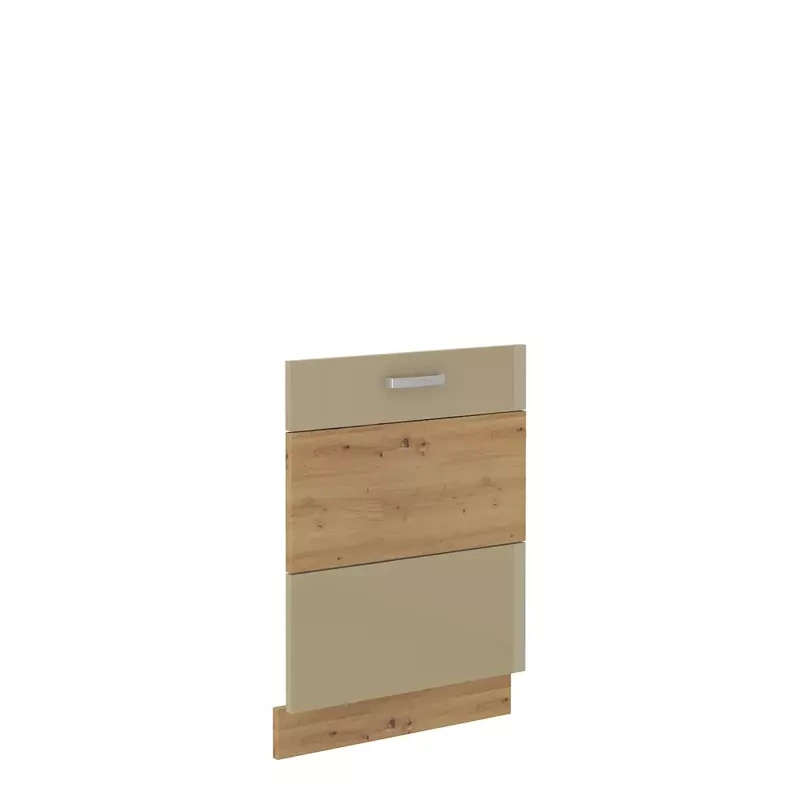 Front do zmywarki z zakrytym panelem sterującym 60 cm Cappucino połysk AGATA