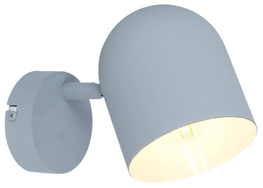 Lampa ścienna kinkiet 1X40W E27 szary mat AZURO