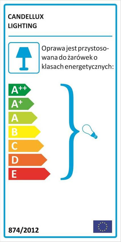 Lampa ścienna kinkiet Picardo E14 szary srebrny