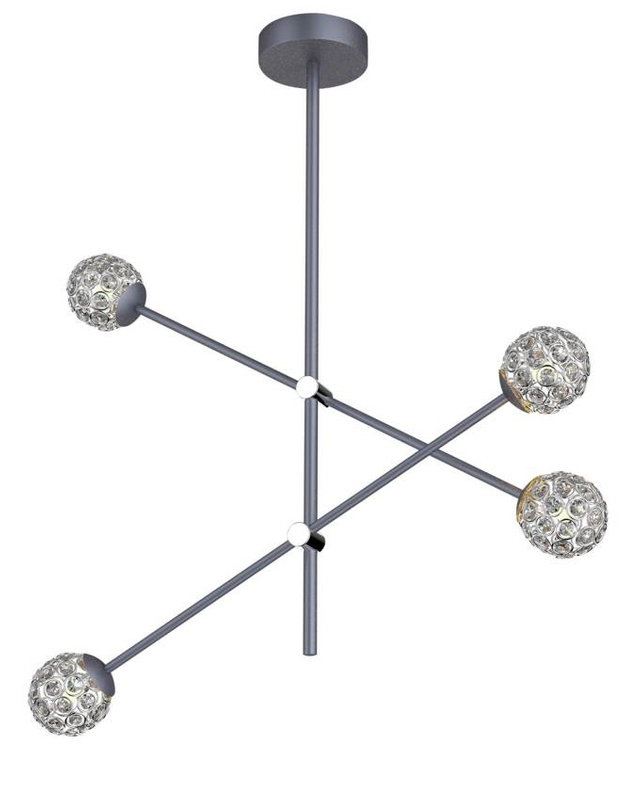 LAMPA SUFITOWA WISZĄCA APETI PAKSOS G9 LED SZARY