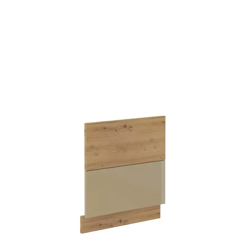 Front do zmywarki z widocznym panelem sterującym 60 cm Cappucino połysk AGATA