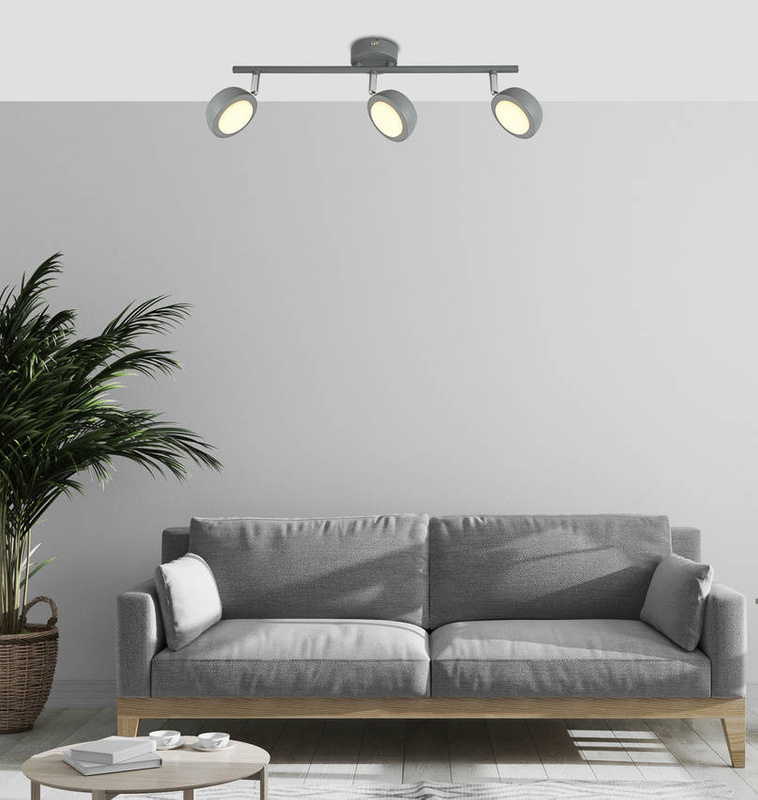 Lampa ścienna mild listwa led szary 3000K