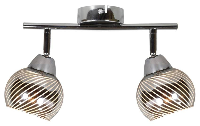 Lampa ścienna listwa 2X10W E14 LED chrom FORT