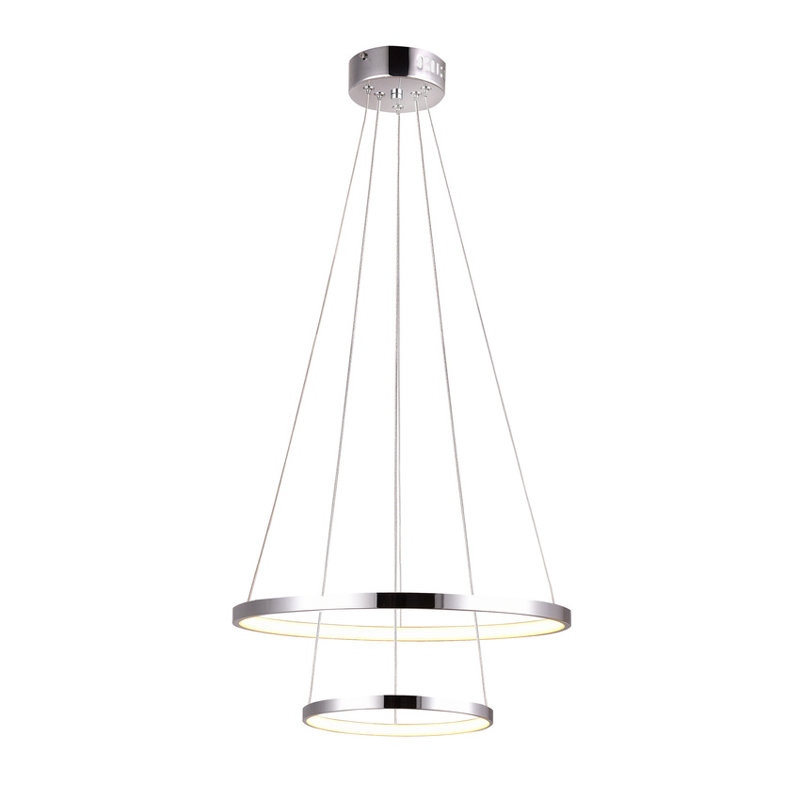 Lampa wisząca LED 40W okrągła 50cm chrom Lune