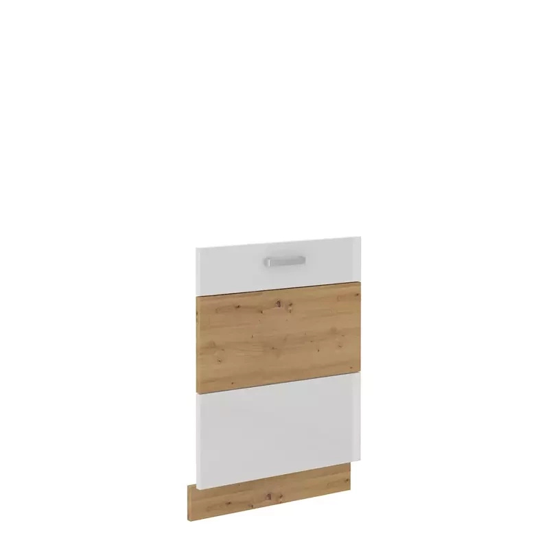 Front do zmywarki z zakrytym panelem sterującym 60 cm Biały połysk AGATA