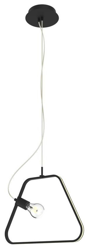 Lampa wisząca czarna LED na lince Ikaria