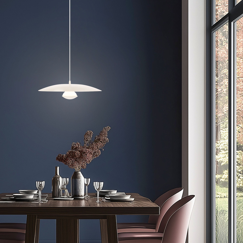 Lampa wisząca biała LED 34cm Lund Ledea
