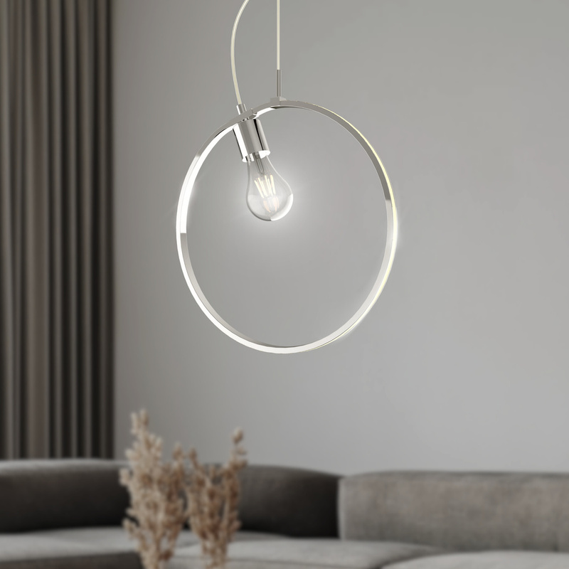 Lampa wisząca czarna Apeti Skiros 1xE27 + LED