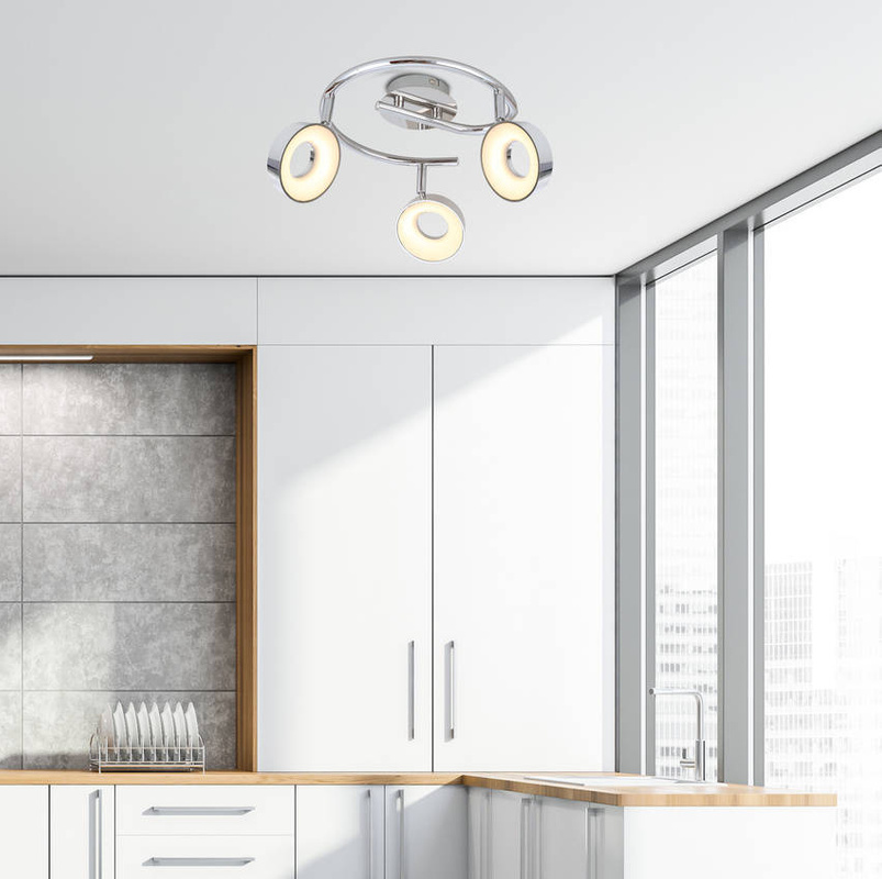 Lampa sufitowa spirala 3X4W LED chrom 3000K ISLA