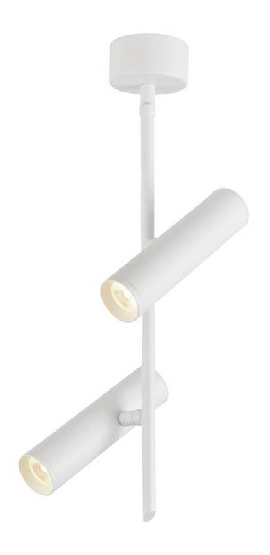 Lampa sufitowa LED 2x5W 4000 biała regulowana Tuba