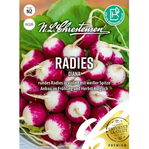 Rzodkiewka Diana - Nasiona. Ilość w opakowaniu: 1 opak - GradinaMax