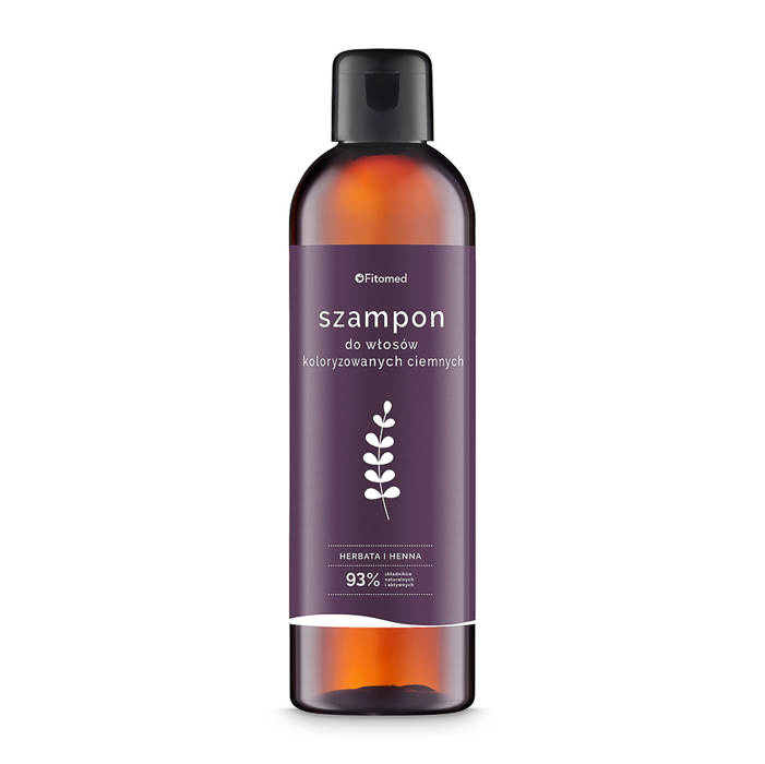 Szampon do włosów koloryzowanych ciemnych Herbata i Henna 250g