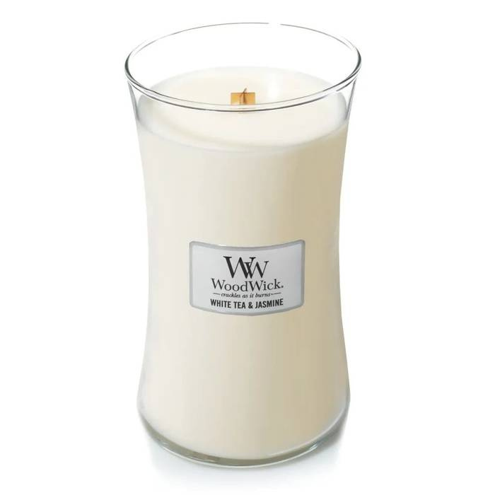 WoodWick Świeca duża White tea & jasmine
