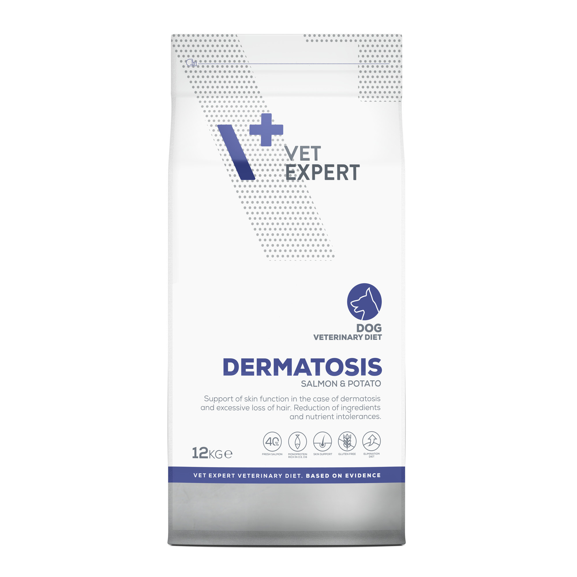 VET EXPERT DERMATOSIS DOG SALMON & POTATO - sucha karma weterynaryjna dla psów