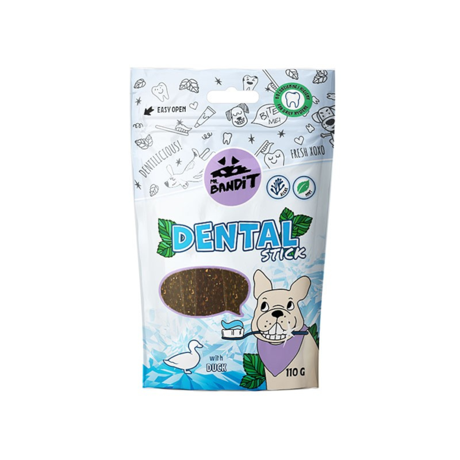 Przysmak Dentystyczny Dla Psa - Mr. Bandit Dental Sticks z kaczką 110g