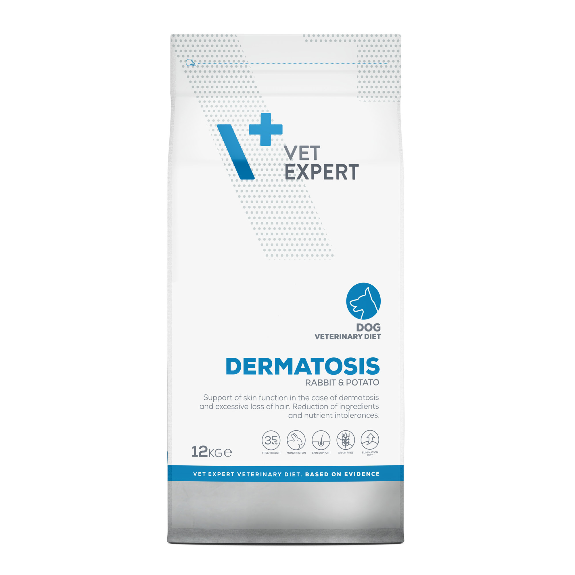 VET EXPERT DERMATOSIS DOG RABBIT & POTATO - sucha karma weterynaryjna dla psów