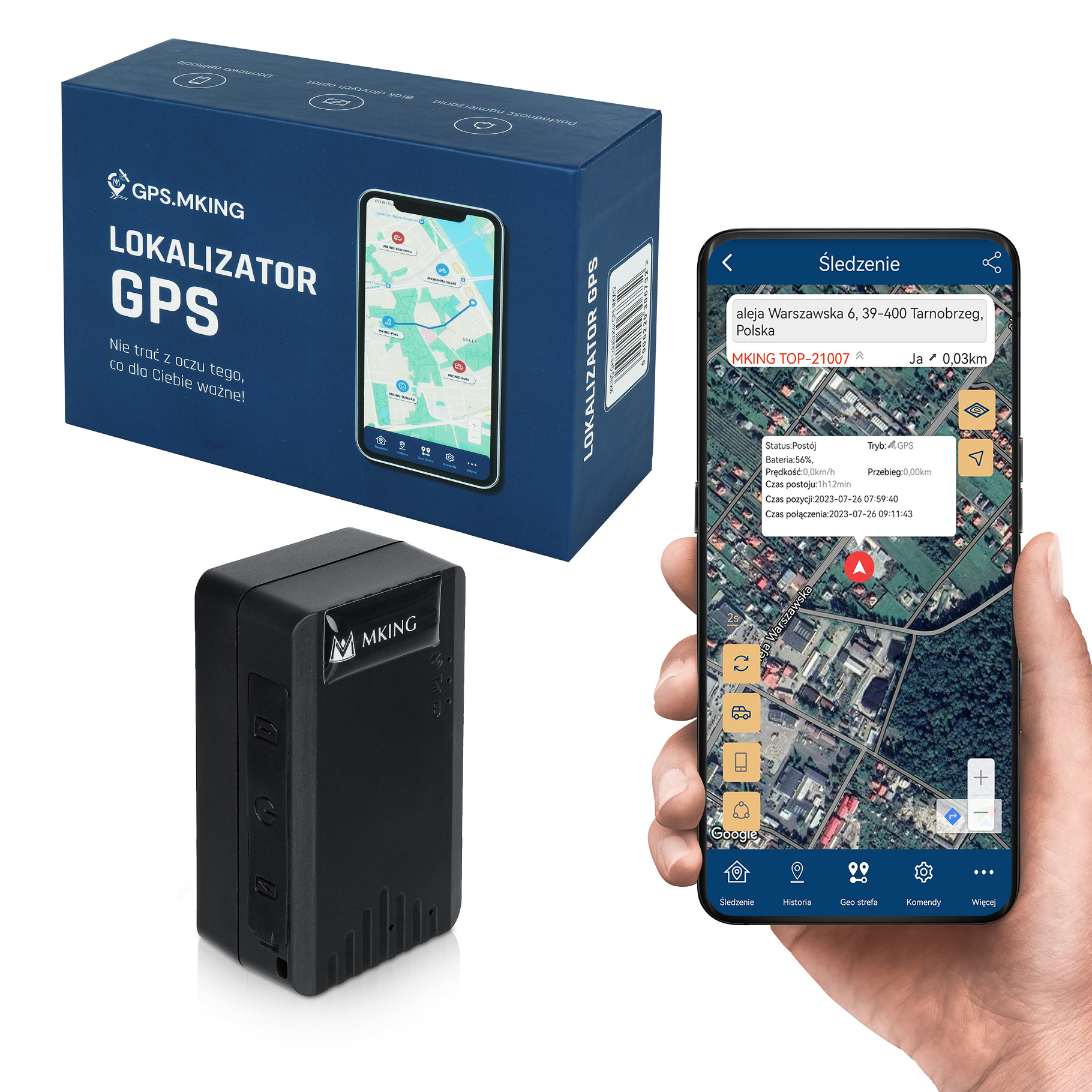 Lokalizator GPS 20 DNI 2G+4G ŚLEDZENIE PODSŁUCH MK6A