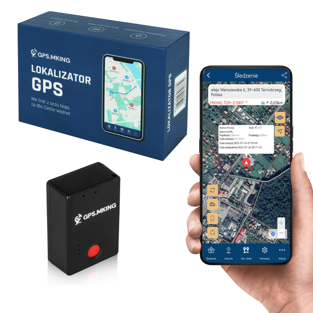 LOKALIZATOR GPS 15 DNI PODSŁUCH MAGNES SOS MKX50