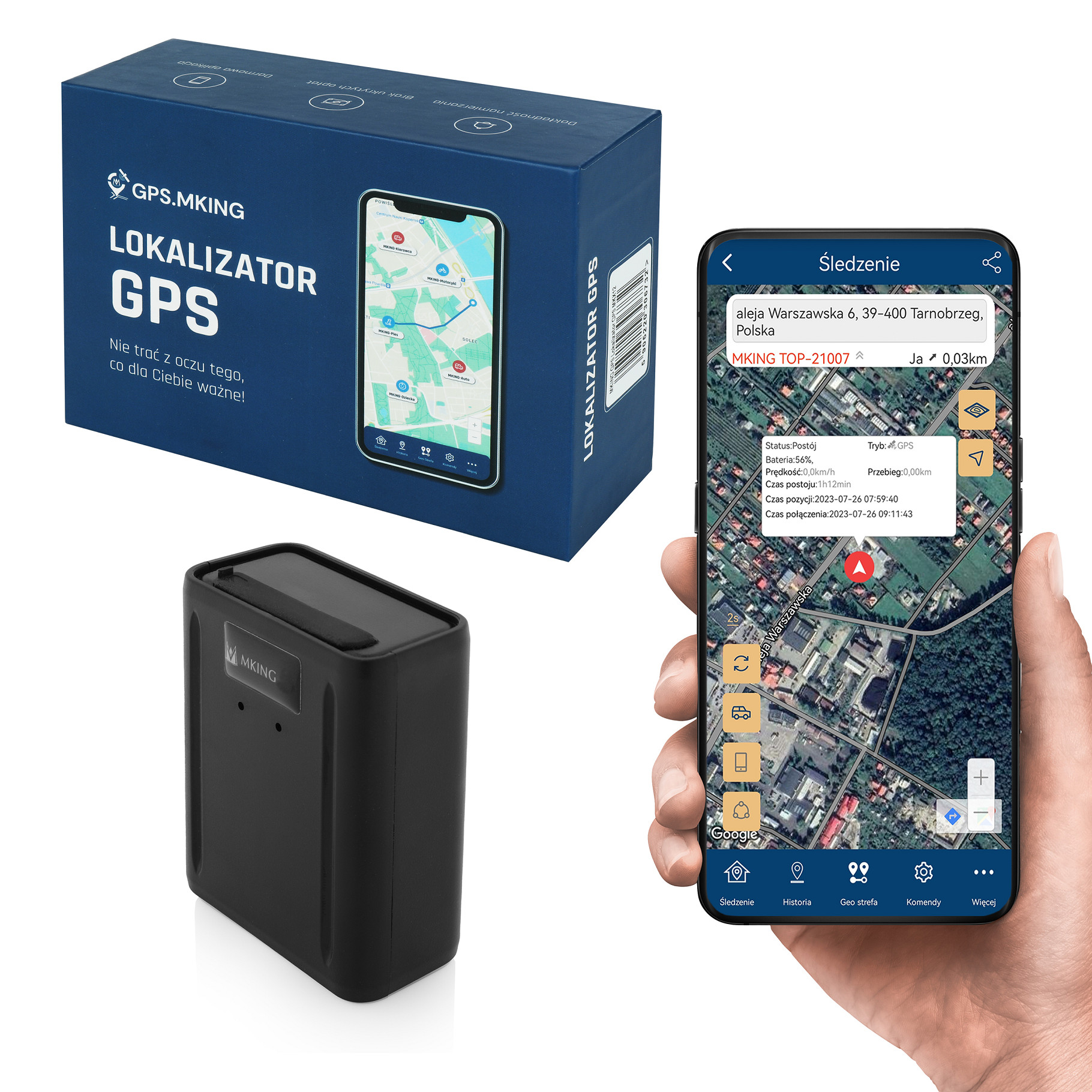 Lokalizator GPS 40 dni MAGNES ŚLEDZENIE PODSŁUCH MK20B