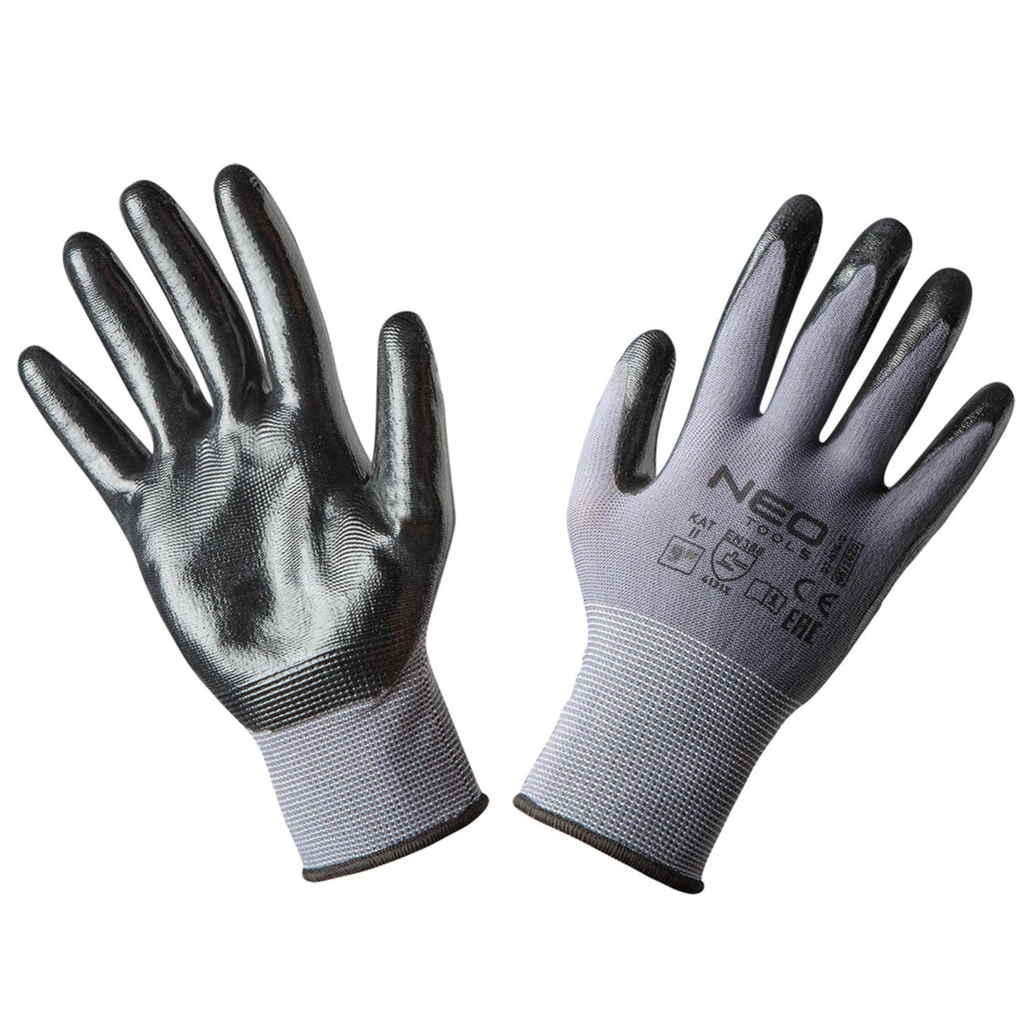 Neo Tools Rękawice robocze nylon-nitryl, roz. 8