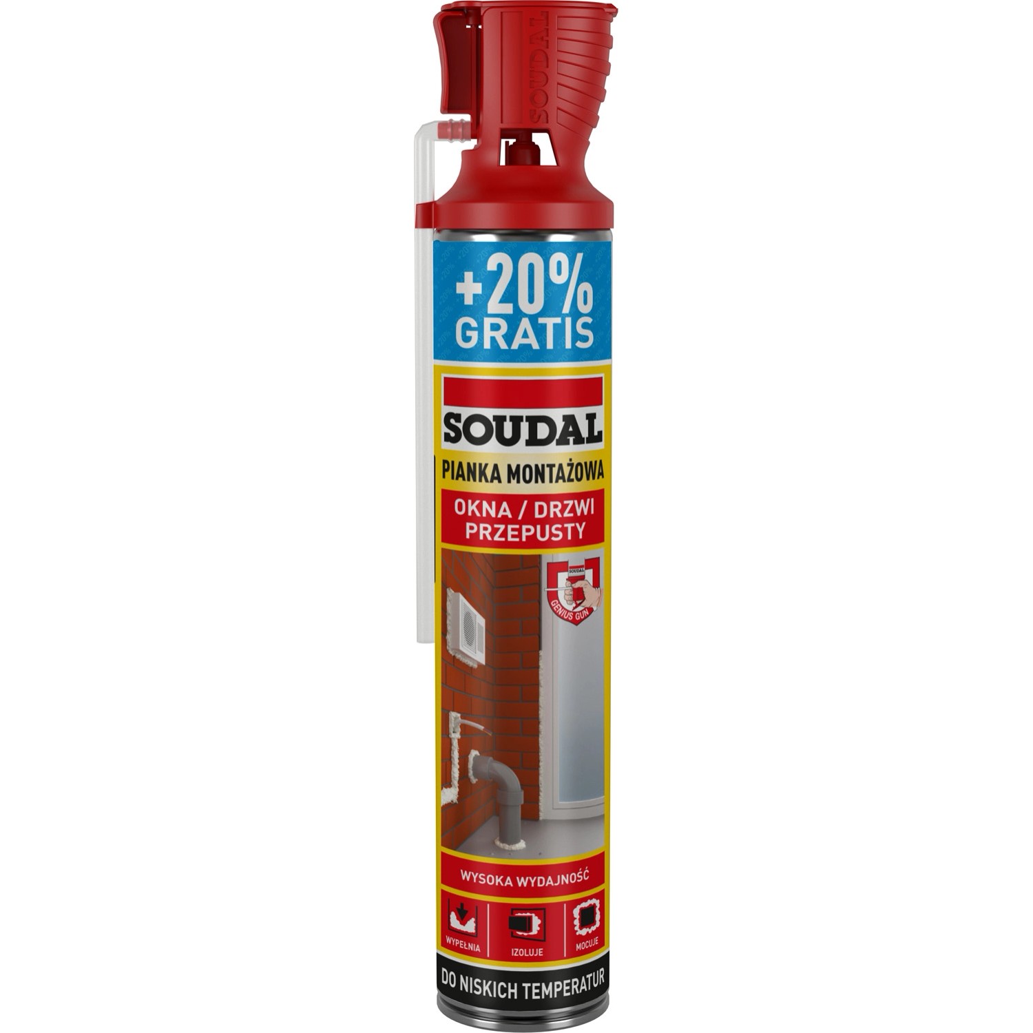 Soudal Pianka montażowa z aplikatorem Genius Gun 600 ml