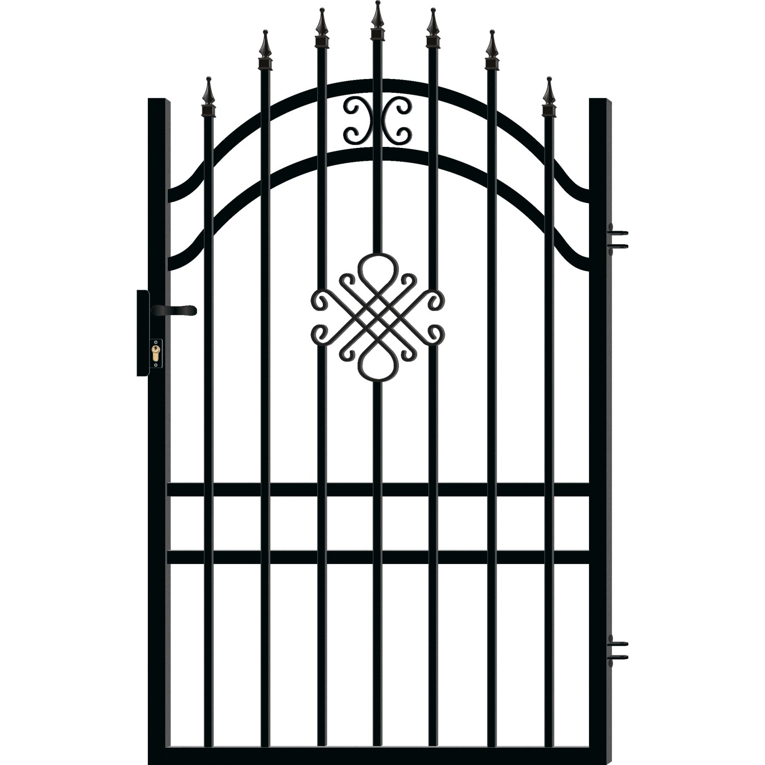 Polargos Furtka Greta Lux3 Prawa czarny mat - 100 cm x 175 cm