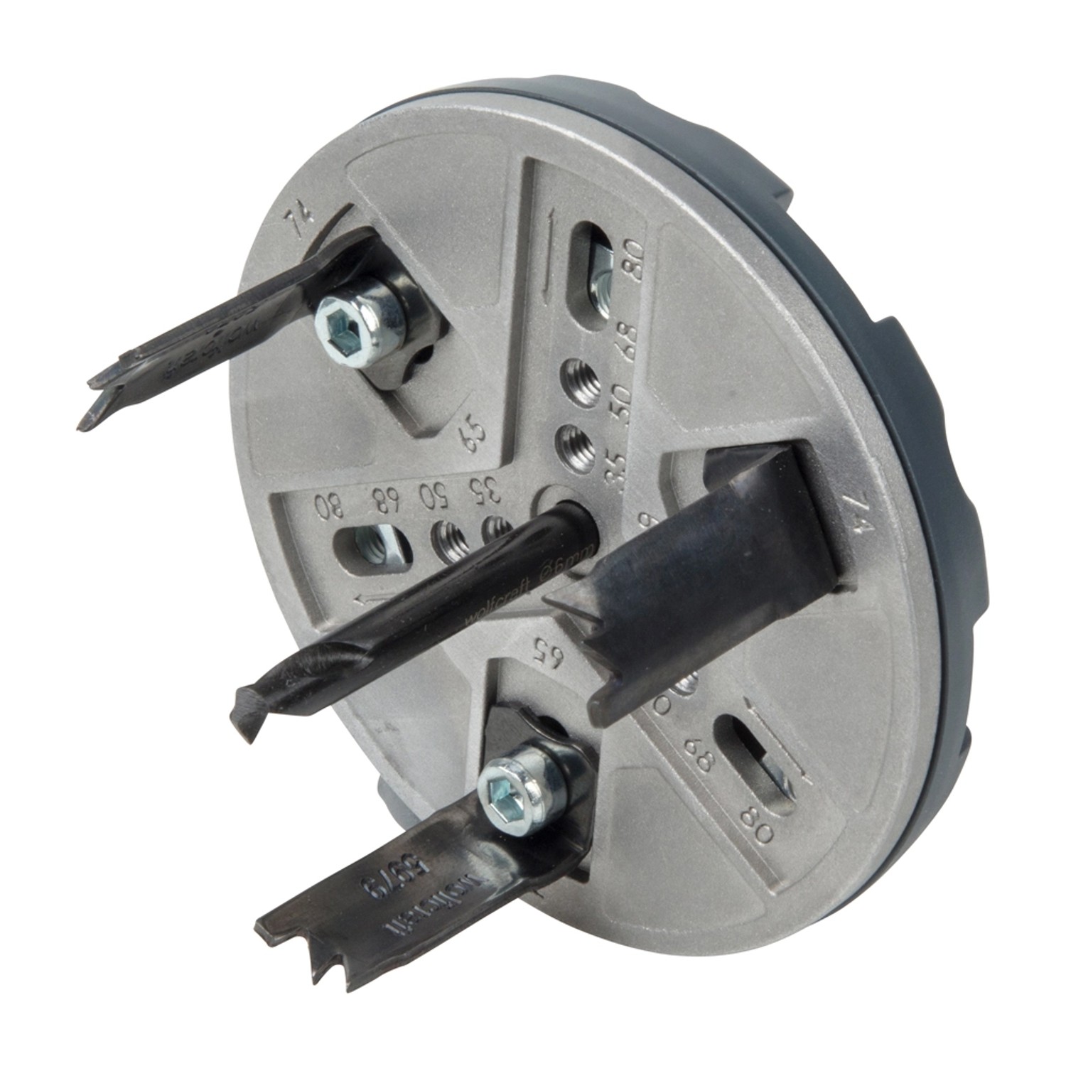 Wolfcraft Otwornica regulowana 35 - 80 mm