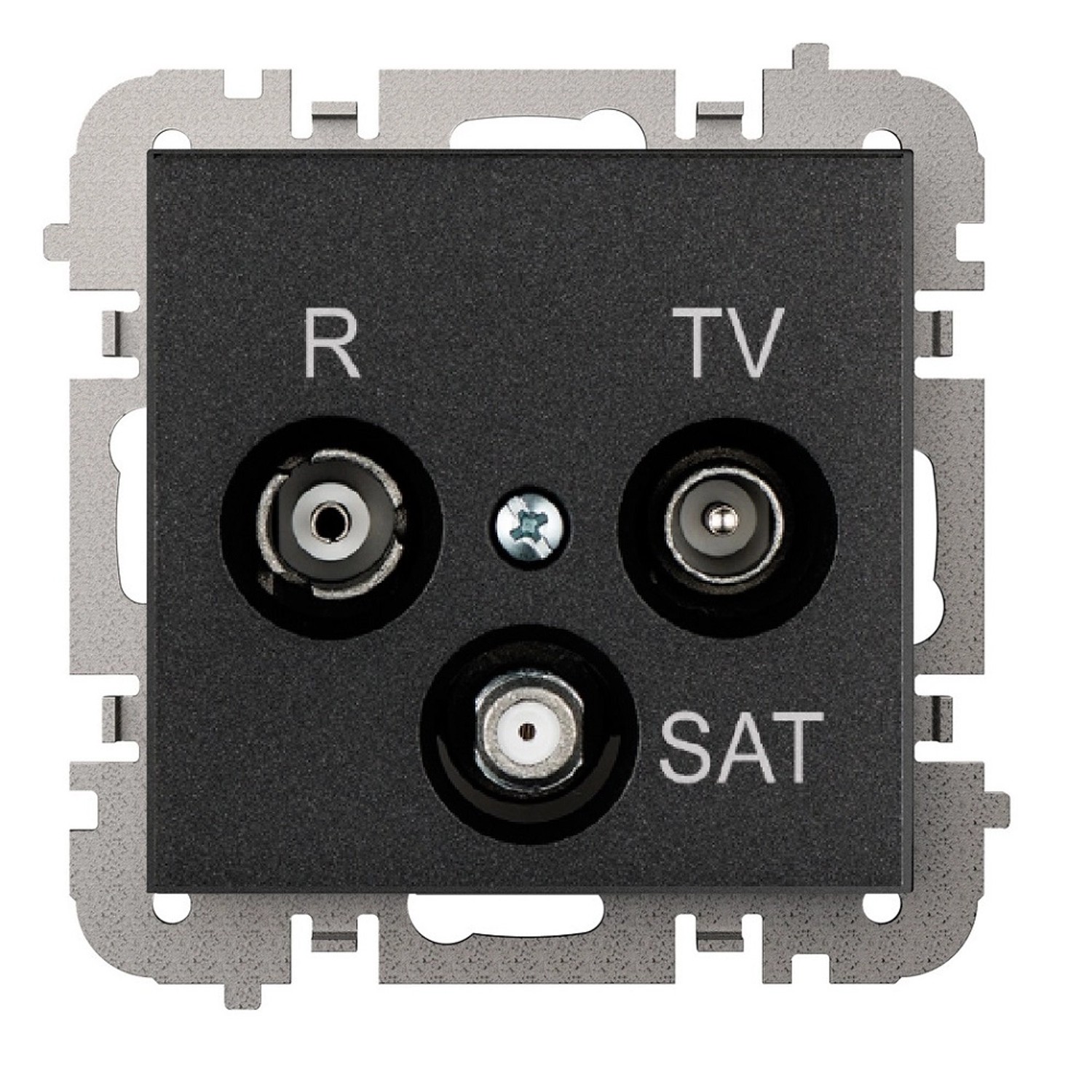 Elektro-Plast Gniazdo RTV - SAT czarne