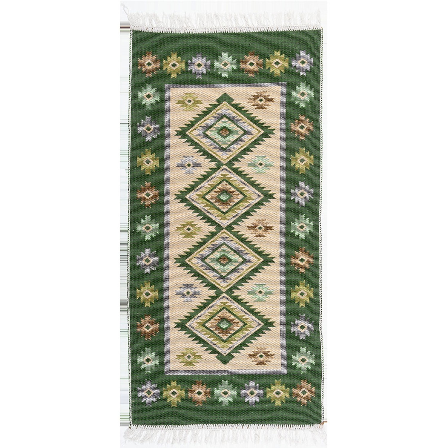 Dywan KILIM zielony 120 x 180 cm