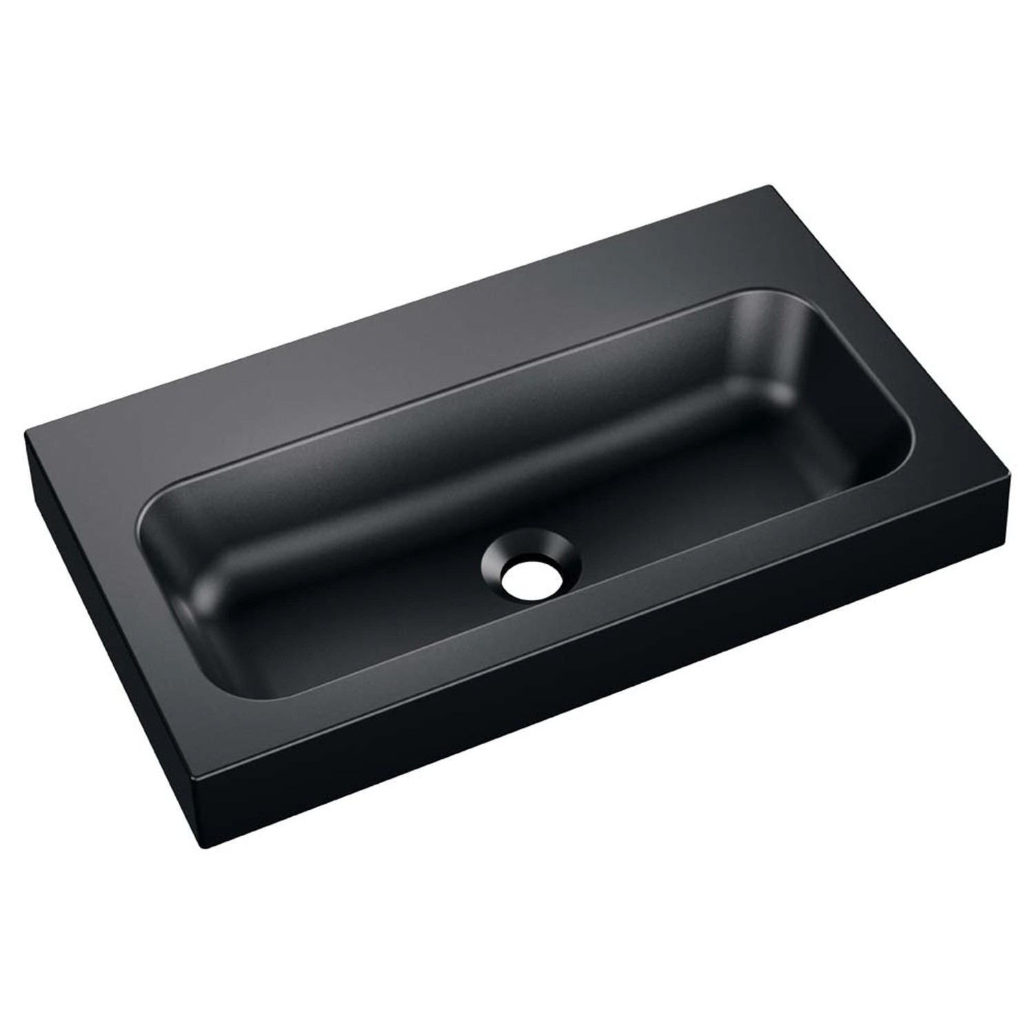 Umywalka MILET 35 Granitowa night glow 35 x 61 x 9 cm