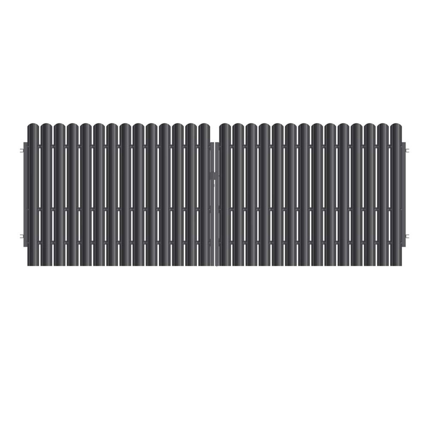 Brama Siena antracyt matowa 2-skrzydłowe - 408,4 x 150 cm
