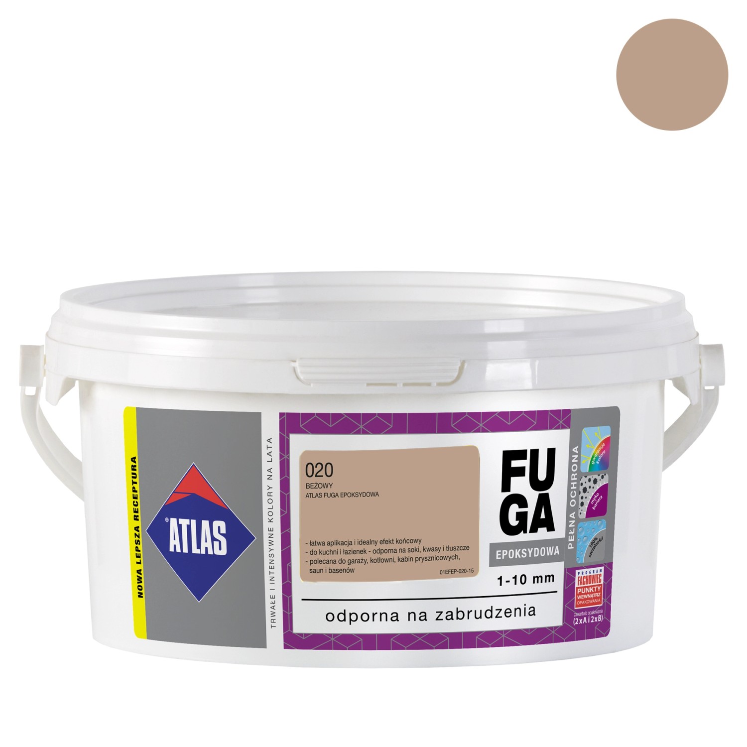 Atlas Fuga epoksydowa 020 beżowa 2 kg